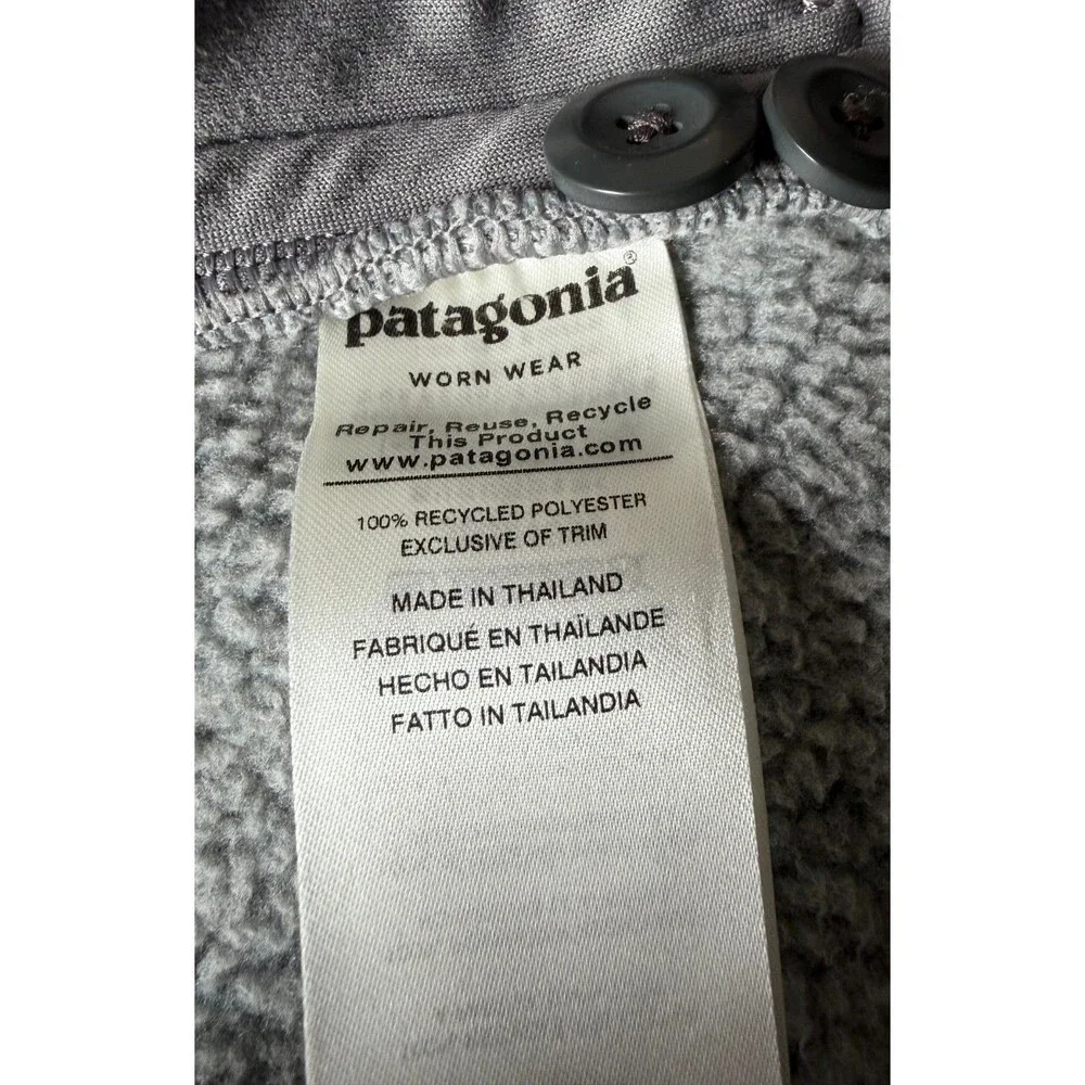 Patagonia Better Sweater Shirt Jacket Mens M Gray Fleece STY25840 FA19 outdoors